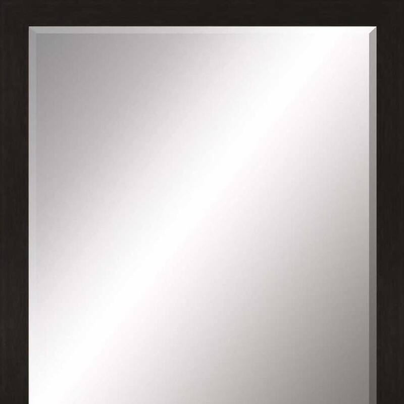HomeRoots 33" Dark Brown Accent Mirror - 27.00 in. x 33.00 in. x 2.00 in.