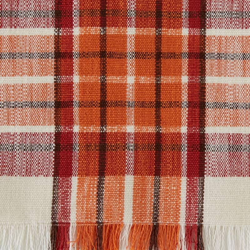 DII Pumpkin Spice Plaid Table Runner 14x108" - Table Runner, 14x108"