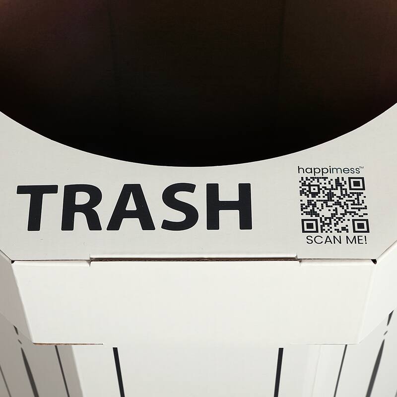 25-Gallon Disposable Cardboard Event Trash Can and Recycling Bin (Set of 2)