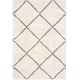 preview thumbnail 82 of 161, SAFAVIEH Hudson Shag Estella Diamond Trellis 2-inch Thick Rug 5'3" x 7'6" - Ivory/Grey