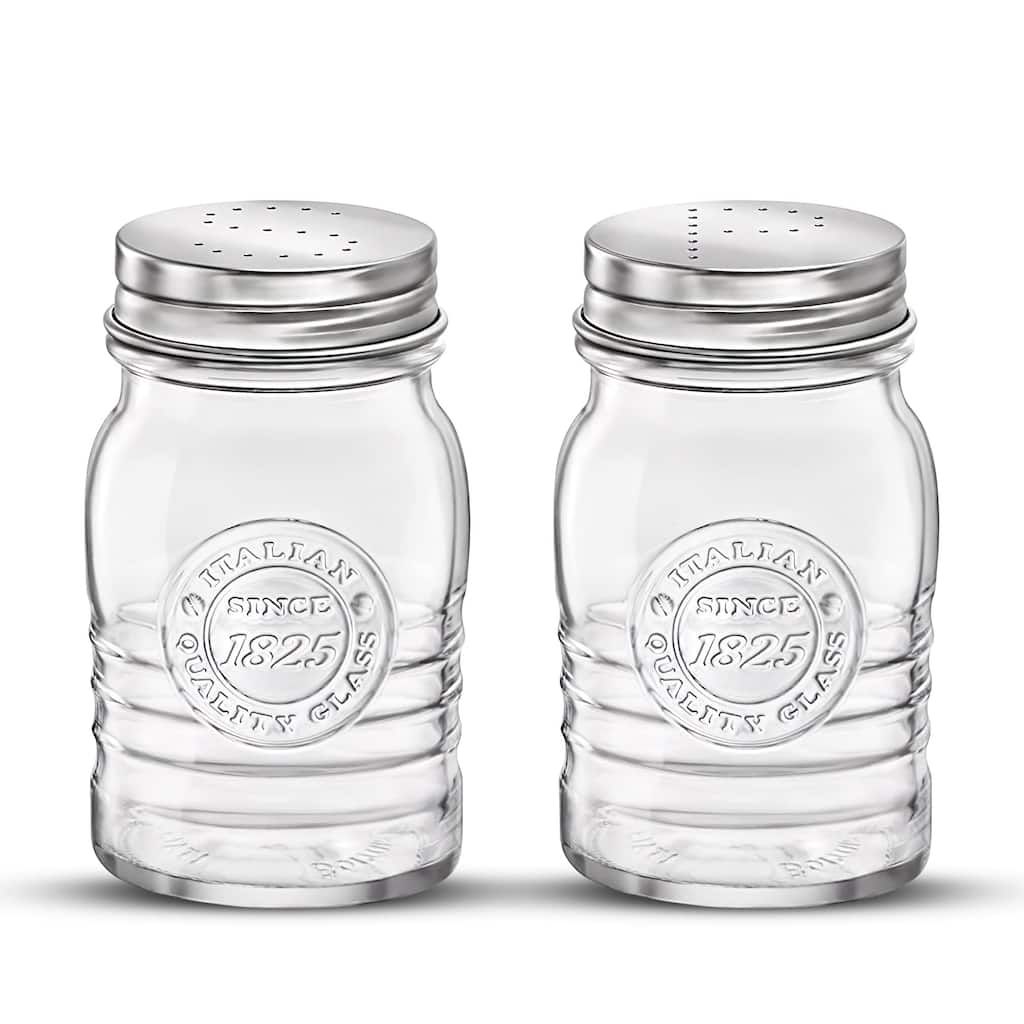 Bormioli Rocco Officina 1825 Salt and Pepper Jars Set - 8 oz