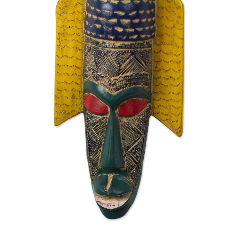 Novica Handmade Ganyo African Wood Mask