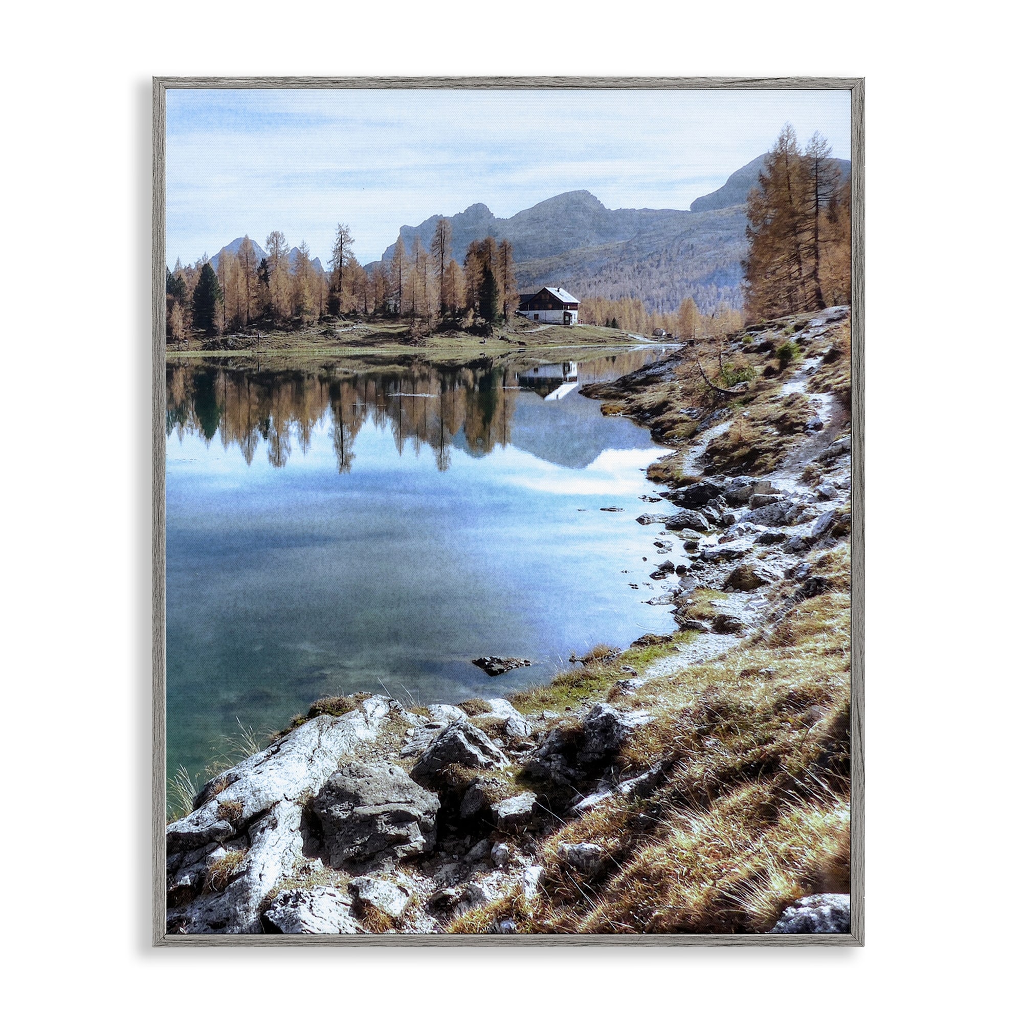 Stupell Lake Cabin Forest Landscape Framed Giclee Art Design By Marcus Prime