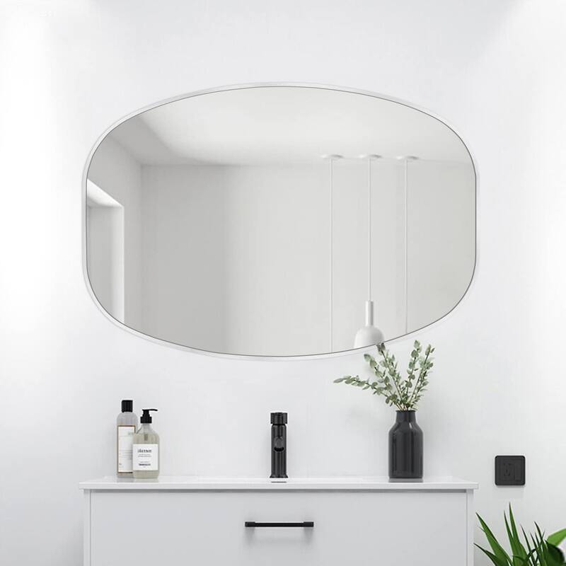 2 Pack Oval Mirror Vanity Decorative Wall Mirror
