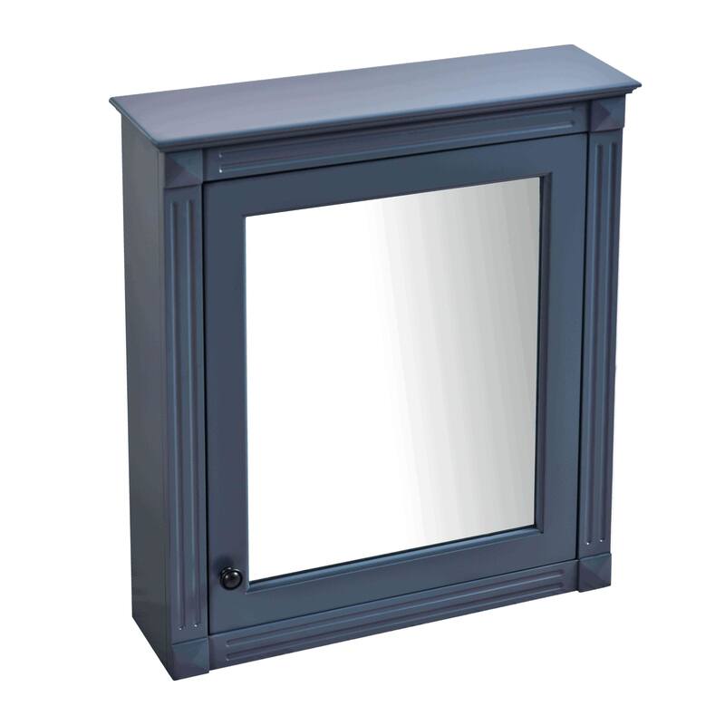 Wall Mounted Bathroom Storage Cabinet with Mirror, Adjustable Shelves, Soft Close Hinges, Over Toilet Space Saver