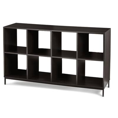 8-Cube Organizer with Metal Base, Rustic Gray
