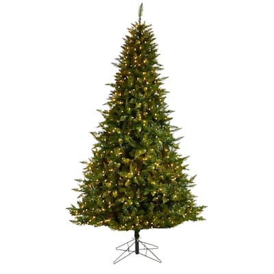 9ft. Spruce Artificial Christmas Tree with 850 Color Changing Lights, Remote & 1984 Branches - Vibrant Tech Holiday X-Mas Tree
