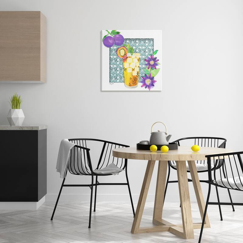 Stupell Passion Fruit Cocktail Canvas Wall Art Design By Hillary Holt