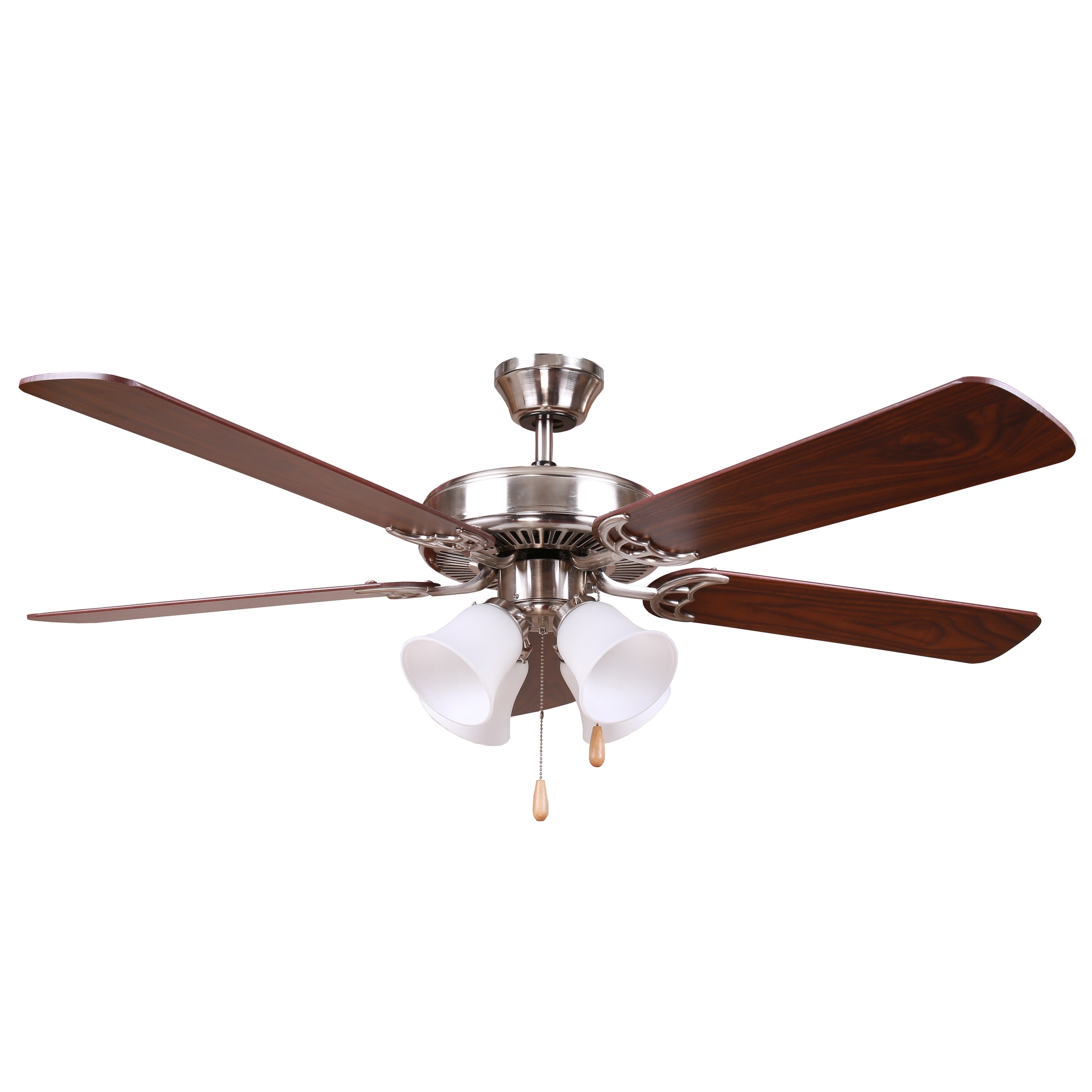 新着商品 AA Warehousing Bright Brushed Nickel Finish 52-inch Ceiling バッグ