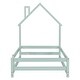 preview thumbnail 45 of 52, Twin Size Montessori Floor Bed with Fences, Wood Twin Kids Bed Frame
