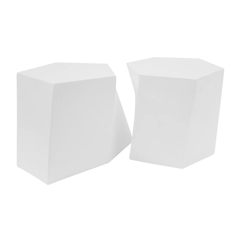 Modern MGO hexagon-topped Coffee Table Set Suitable for Any Space , No assembly is required