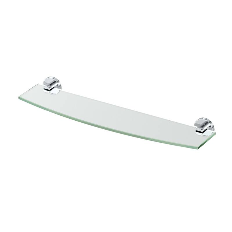 Gatco 5556 Sky 21" Glass Bathroom Shelf - Chrome - Chrome Finish