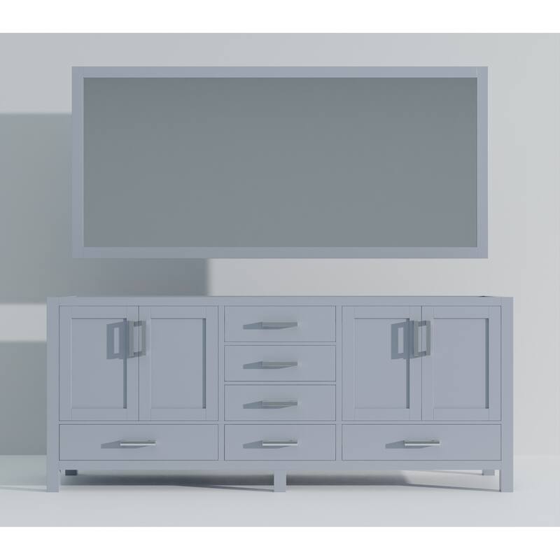 Jacques Bath Vanity No Top and Mirror