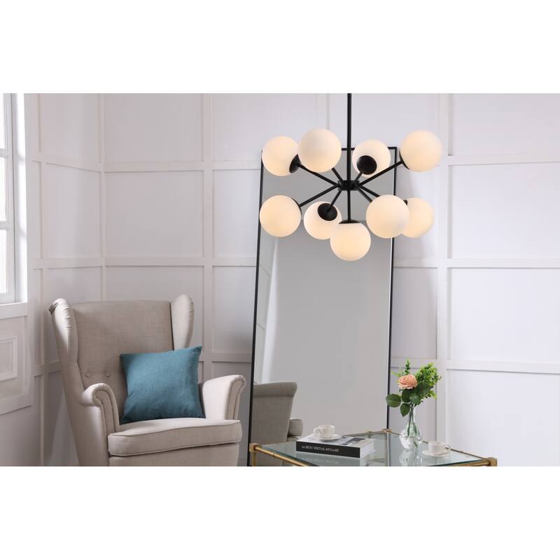 Elegant Lighting Jupiter 9 Light 26" Wide Abstract Chandelier