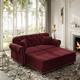 Option Burgundy - 2 Seat+2 Ottoman