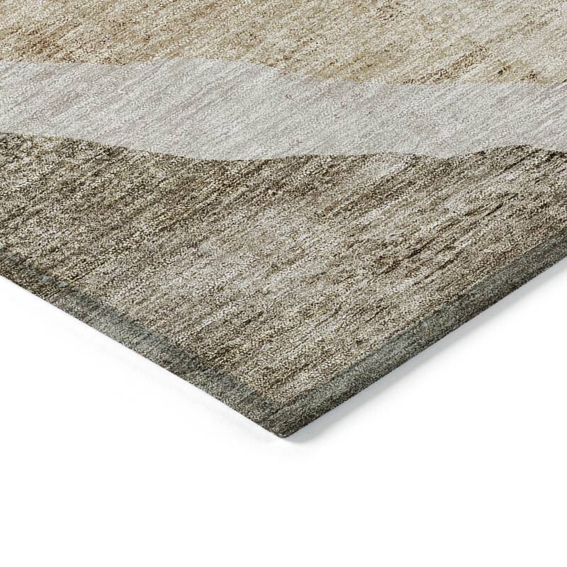 HomeRoots Abstract Transitional Rectangle Outdoor Rug