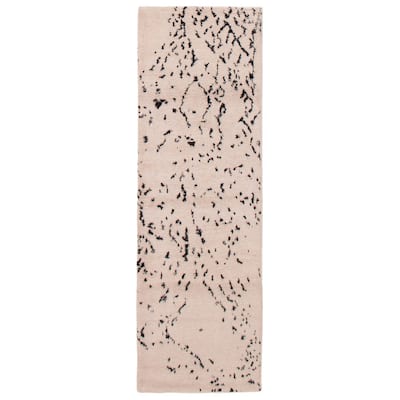 ECARPETGALLERY Hand-knotted Tangier Ivory Wool Rug - 2'6 x 7'9