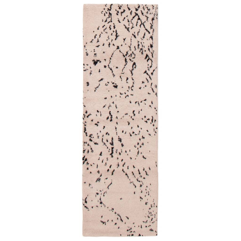 ECARPETGALLERY Hand-knotted Tangier Ivory Wool Rug - 2'6 x 7'9