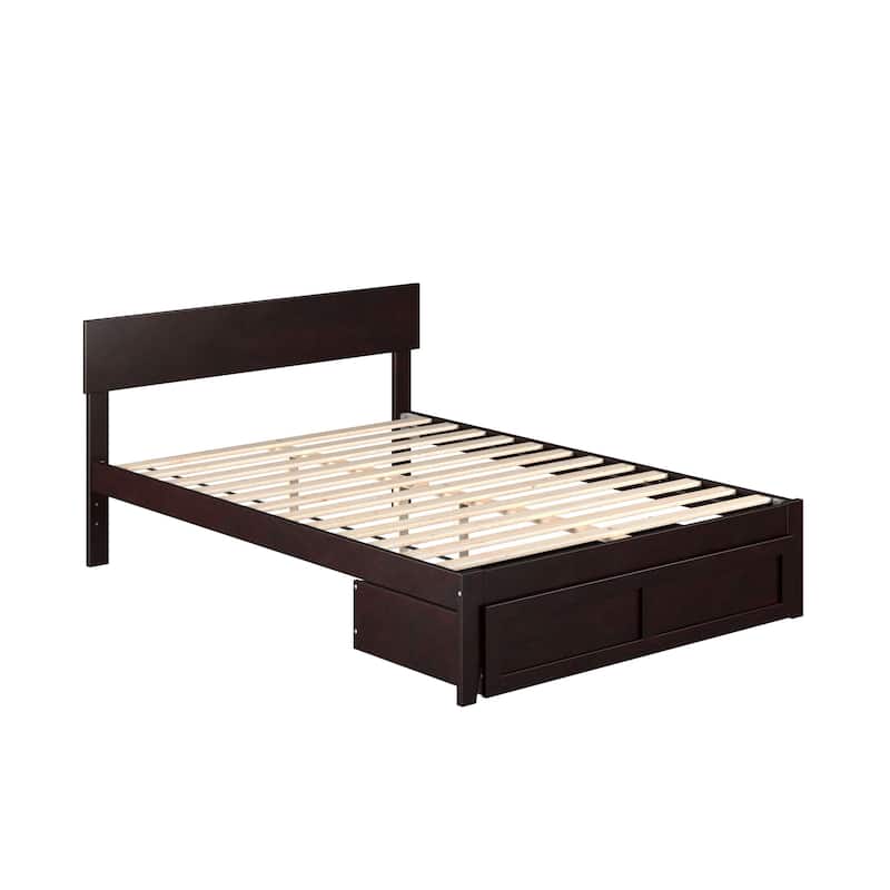 AFI Boston Platform Bed with Foot Drawer