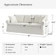 preview thumbnail 8 of 6, Enrico Traditional Slipcovered Sofa with Roll Armrest by HULALA HOME