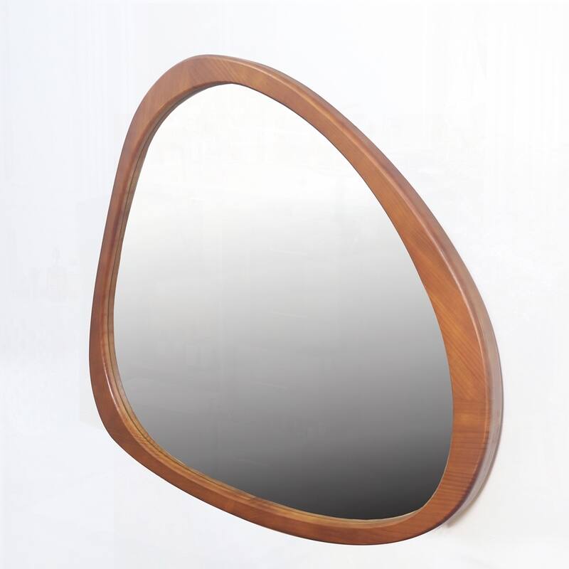 Solid Wood Wall Mirror Wooden Framed Mirror Large Sized Dressing Mirror