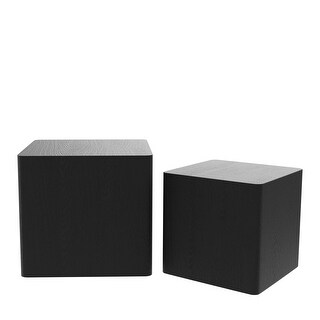Mdf Nesting Table/Square Side Table/Coffee Table/End Table Set Of 2 for ...