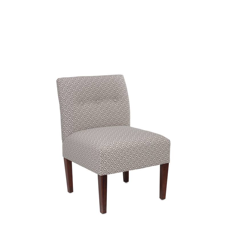 Samantha Transitional Button Tufted Slipper Chair