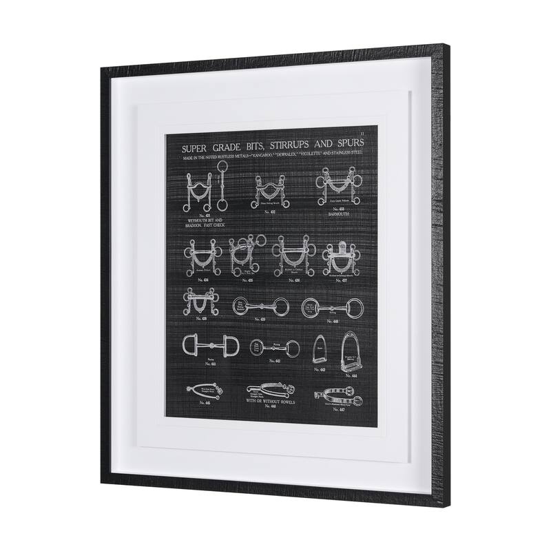 Equestrian Riding I BW Framed Art Print