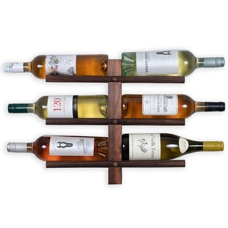 Reclaimed Wood Wine Rack- Single Wine Bottle - With