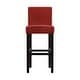 preview thumbnail 13 of 13, Bennett Red Faux Leather High Back Bar Stools (Set of 2) by iNSPIRE Q Bold