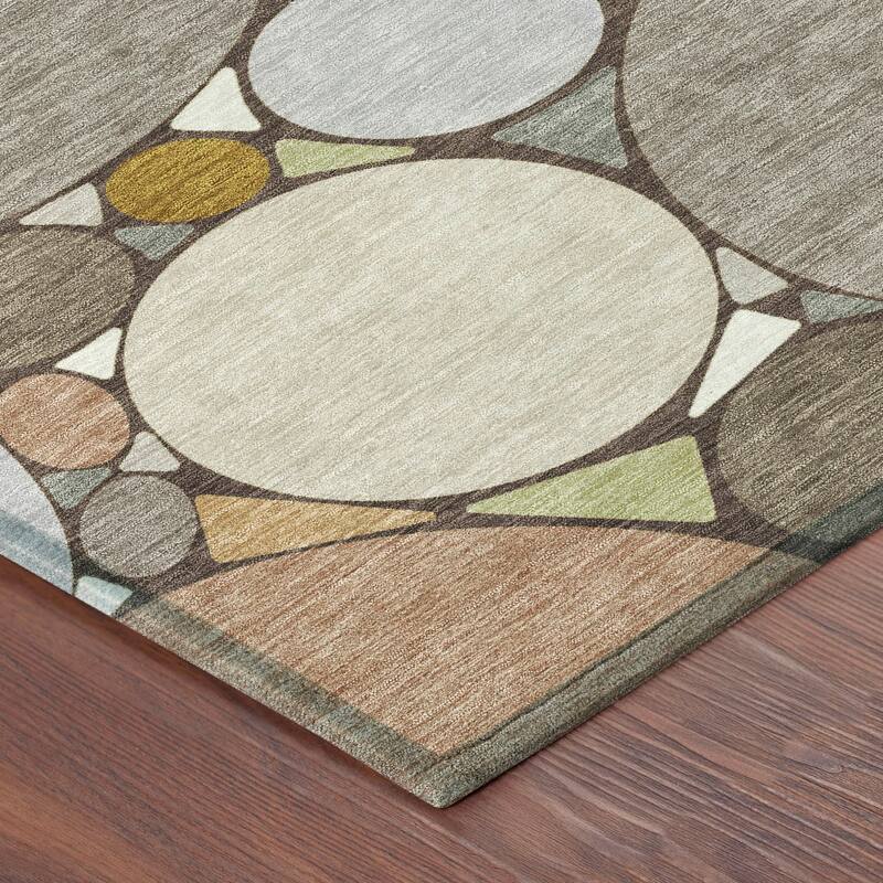 Machine Washable Indoor/ Outdoor Contemporary Rowan Chantille Rug