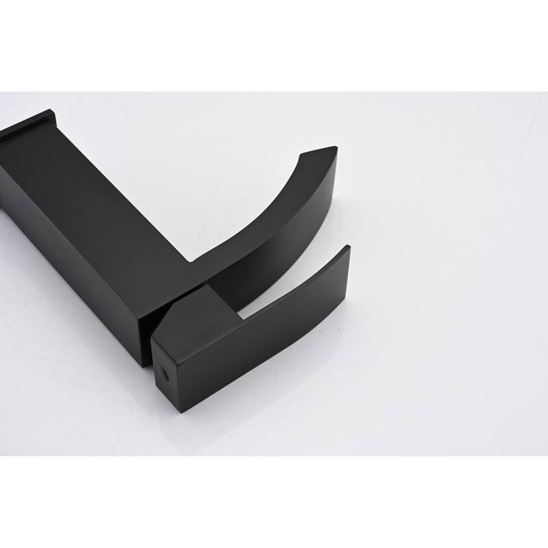 Waterfall Spout Bathroom Sink Single Handle Faucet with Pop-Up Drain (with Overflow)