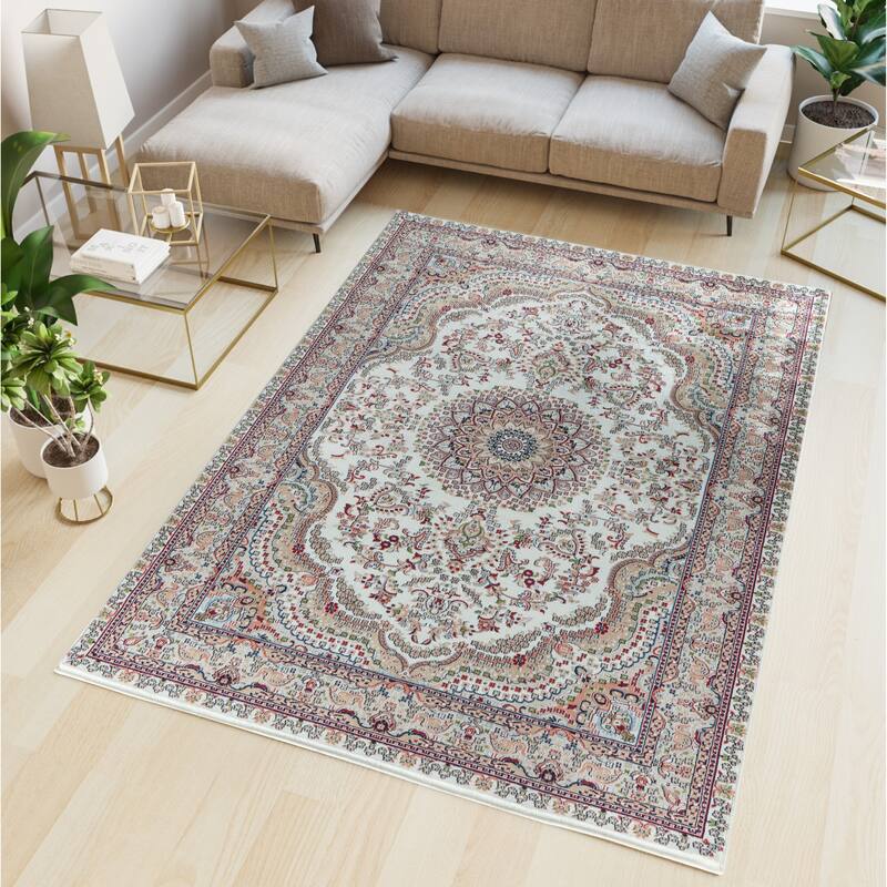 Prime Collection Traditional Area Rug - 6'9'' X 9'6'' - Cream