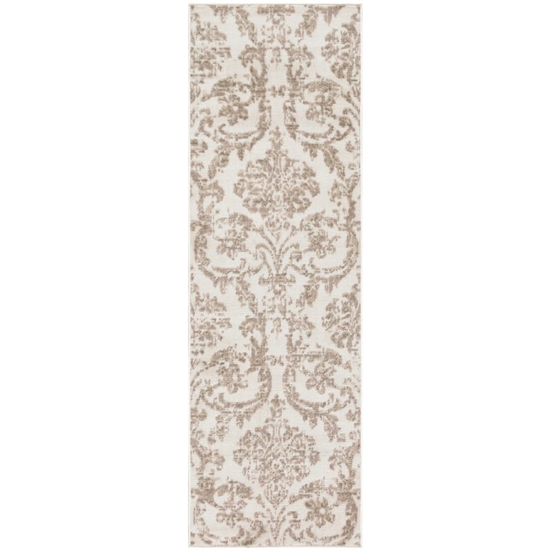Nourison Jane Farmhouse Vintage Indoor only Damask Area Rug - 2' 3" x 7' 3" - Ivory/Beige