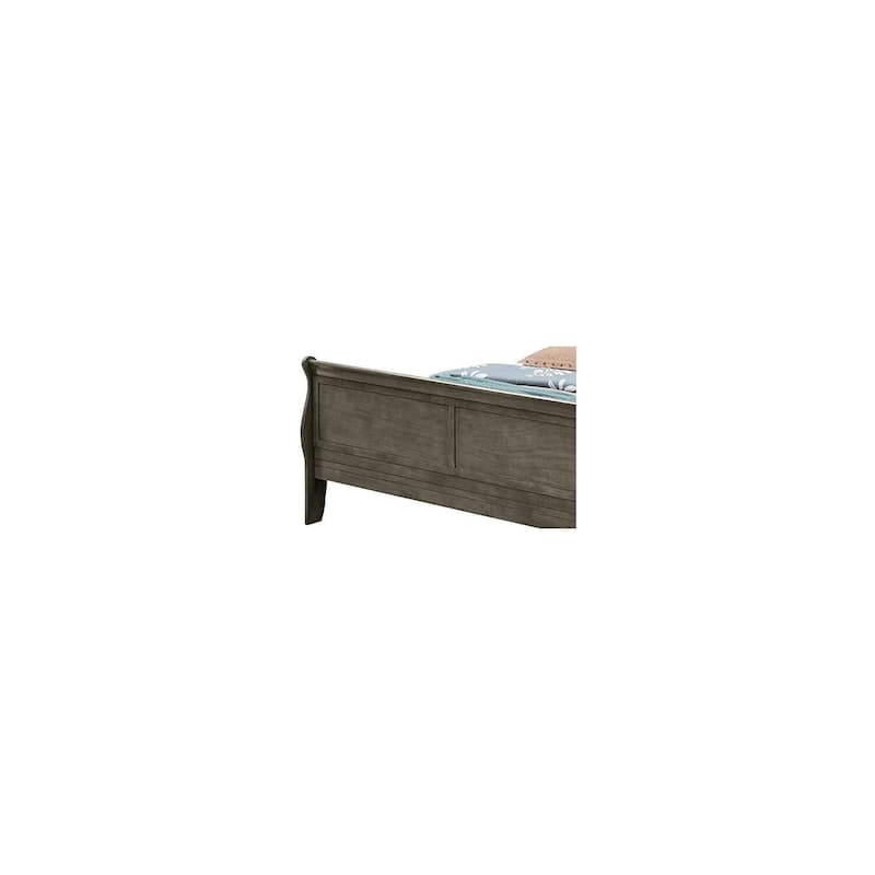 Gray Full Bed with Transitional Style, Neutral Finish and Durable Build for Modern Bedrooms with Organized Living