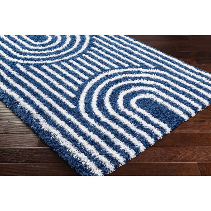 Livabliss Jamal Neutral Rainbow Plush Area Rug