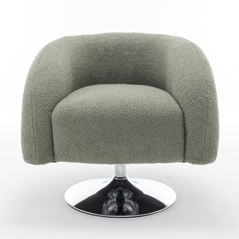 Modern Swivel Teddy Upholstered Sofa Chair