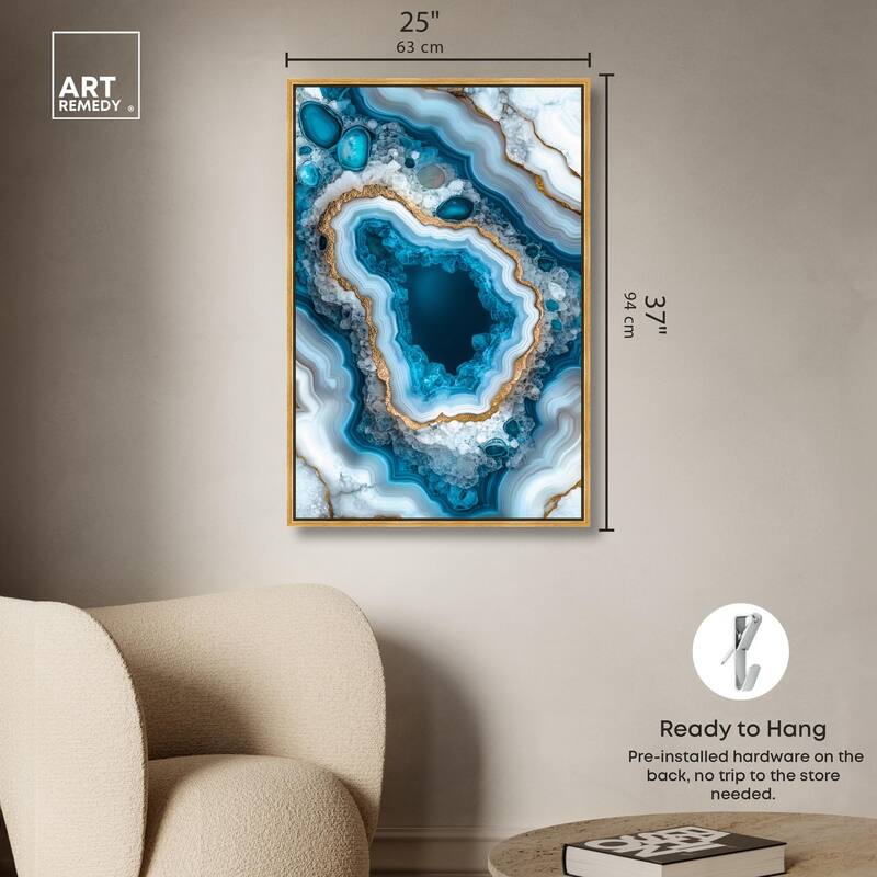 Gilded Geode Eye I Canvas by Art Remedy