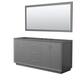 Option Dark Gray / Satin Bronze Hardware