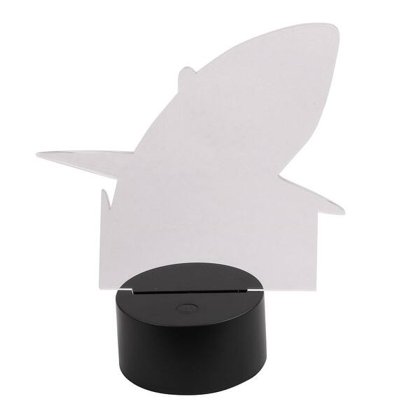 Shop Dc 5v Shark Shape 3d Acrylic Led Night Light 7 Color Change