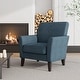 preview thumbnail 2 of 20, Alex Plush Low-Pile Velour Armchair with Flared Arms