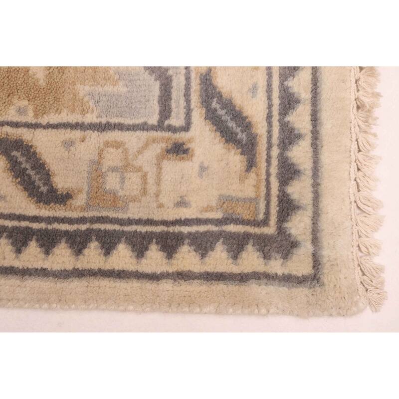 ECARPETGALLERY Hand-knotted Royal Oushak Cream Wool Rug - 9'3 x 11'6