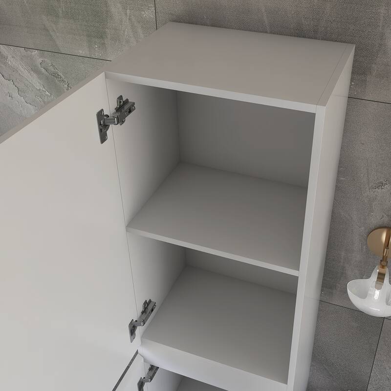 60'' Double Bathroom Vanity Set With Resin Top - 58.5'' x 19.5'' x 22.5''