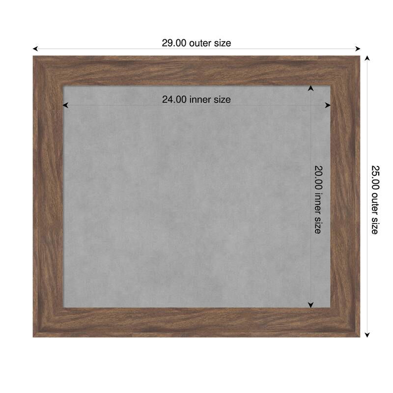 Amanti Art Pia Medium Brown Framed - 29 x 25 in