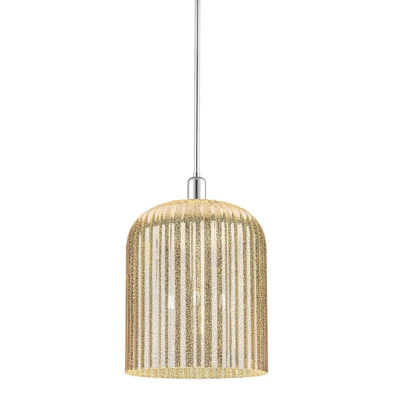 Innovations Lighting 716-3S-18-12 Bridal Veil Pendant Bridal Veil 3 - Polished Chrome / Mercury