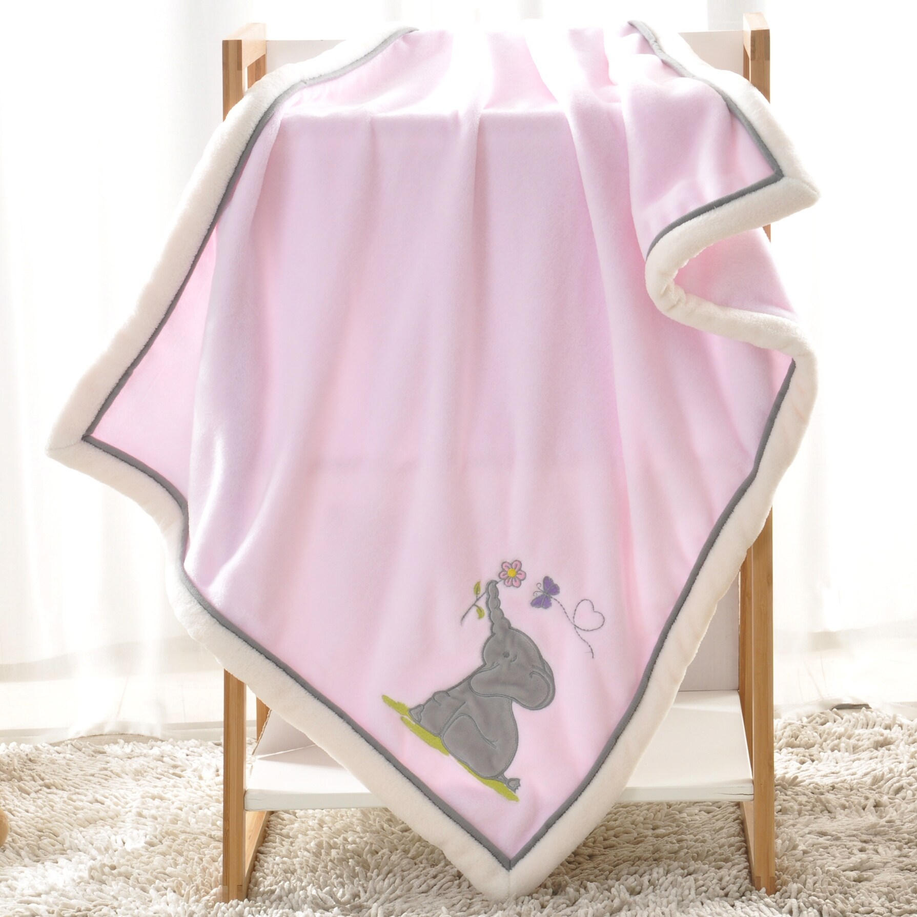 BOON Super Cute Cartoon Flannel Fleece Ultra Soft Baby Throw