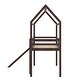 preview thumbnail 9 of 20, Twin Loft Bed With Slide, House Bed With Slide,Gray