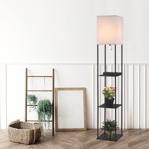 LED Modern Shelf Floor Lamp with Plant Light