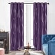 preview thumbnail 6 of 112, Deconovo Silver Wave 52 Width Curtain Panel Pair (2 Panel) W52"x L84" - Purple Grape