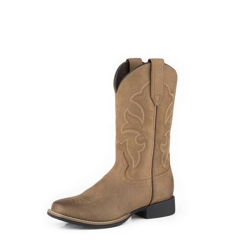 Roper Western Boots Womens Monterey Leather Tan